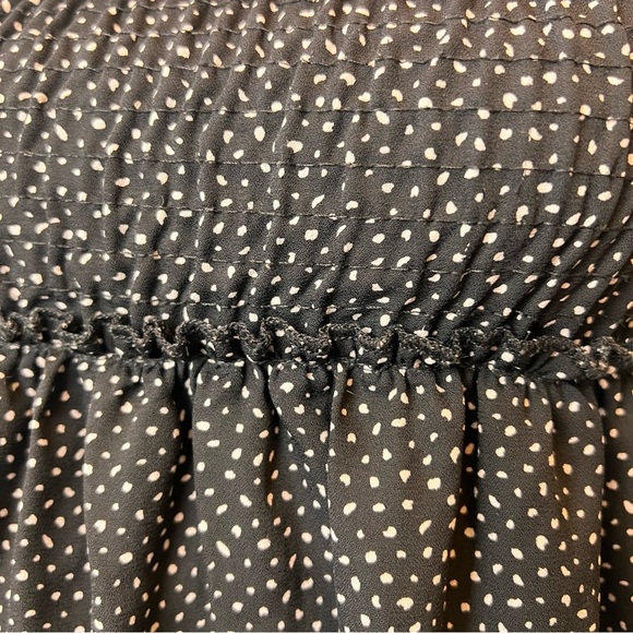 Altar'd State Strapless Tube Top Rouched Black White Women’s Size Large Hi-lo - Picture 2 of 7